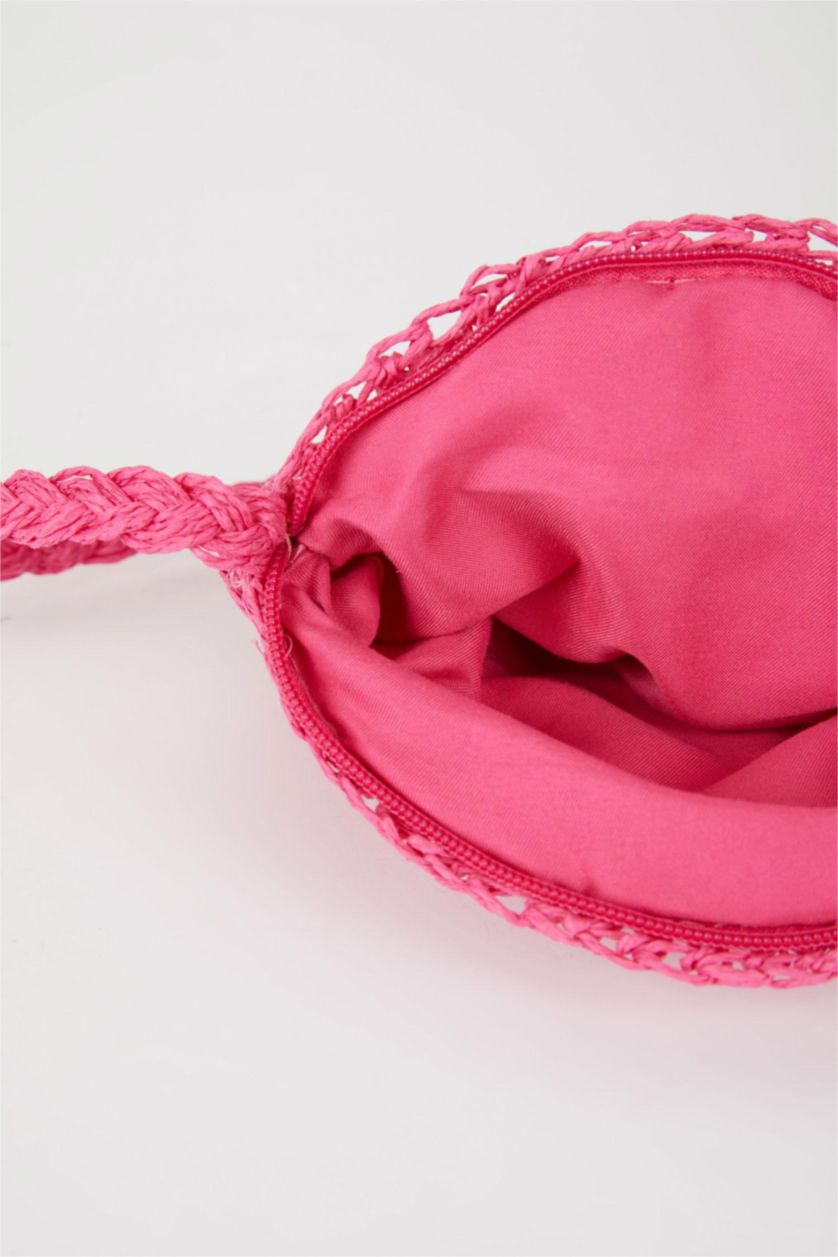 نساء فوشي حقيبة كروس بودي حصيري