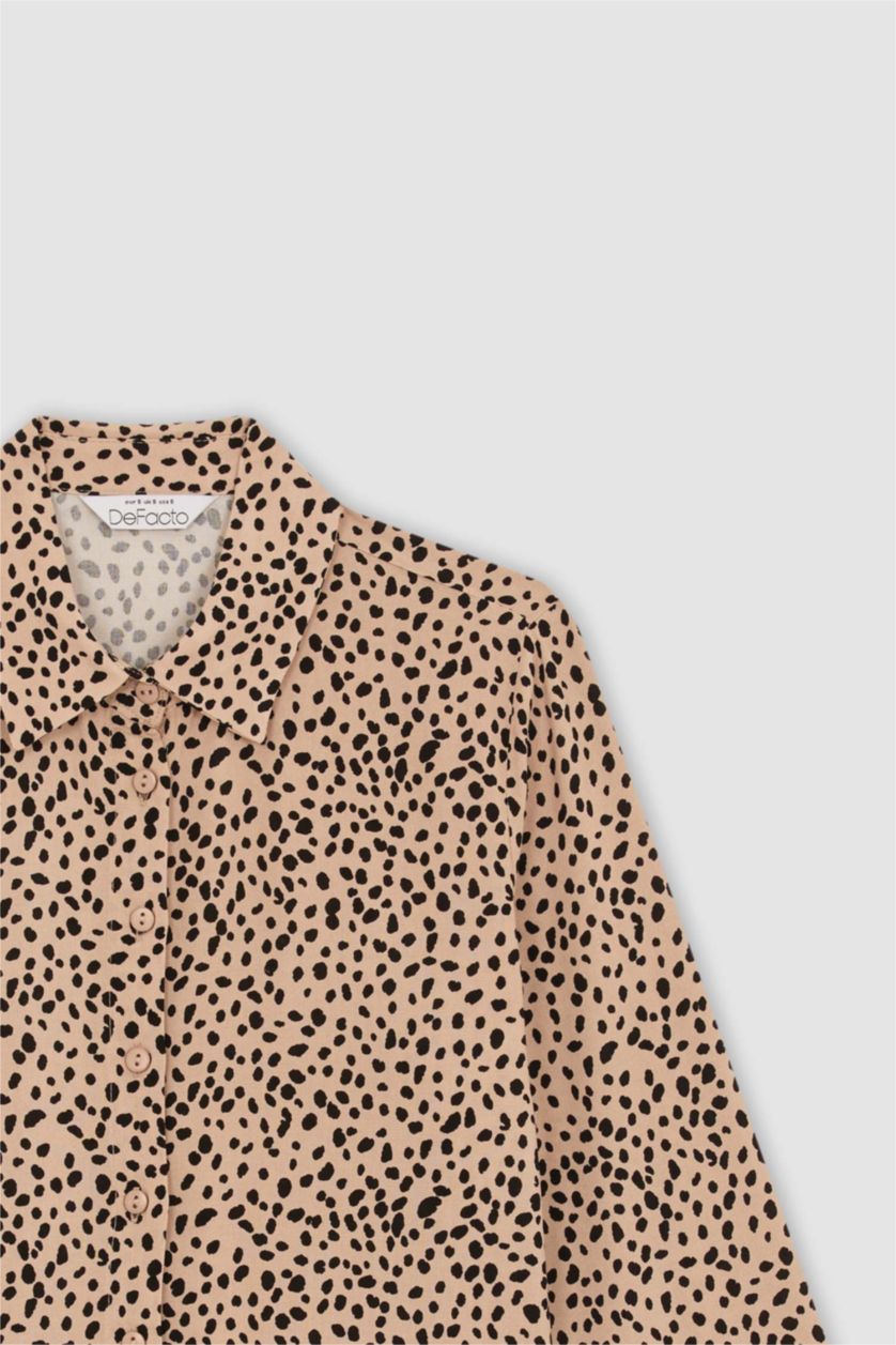 Woman Beige Regular Fit Long Sleeve Shirt