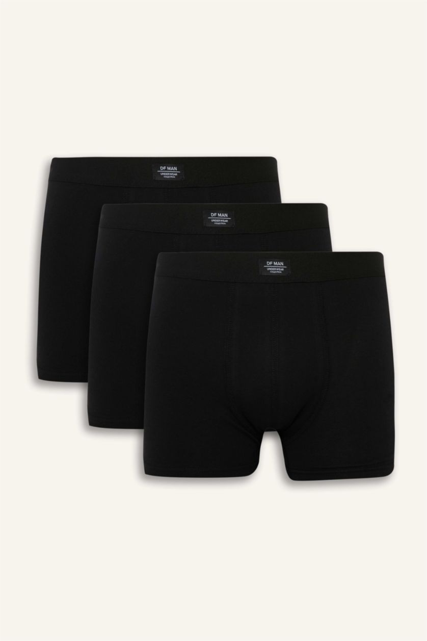 MAN Black Regular Fit 3 Piece Boxers
