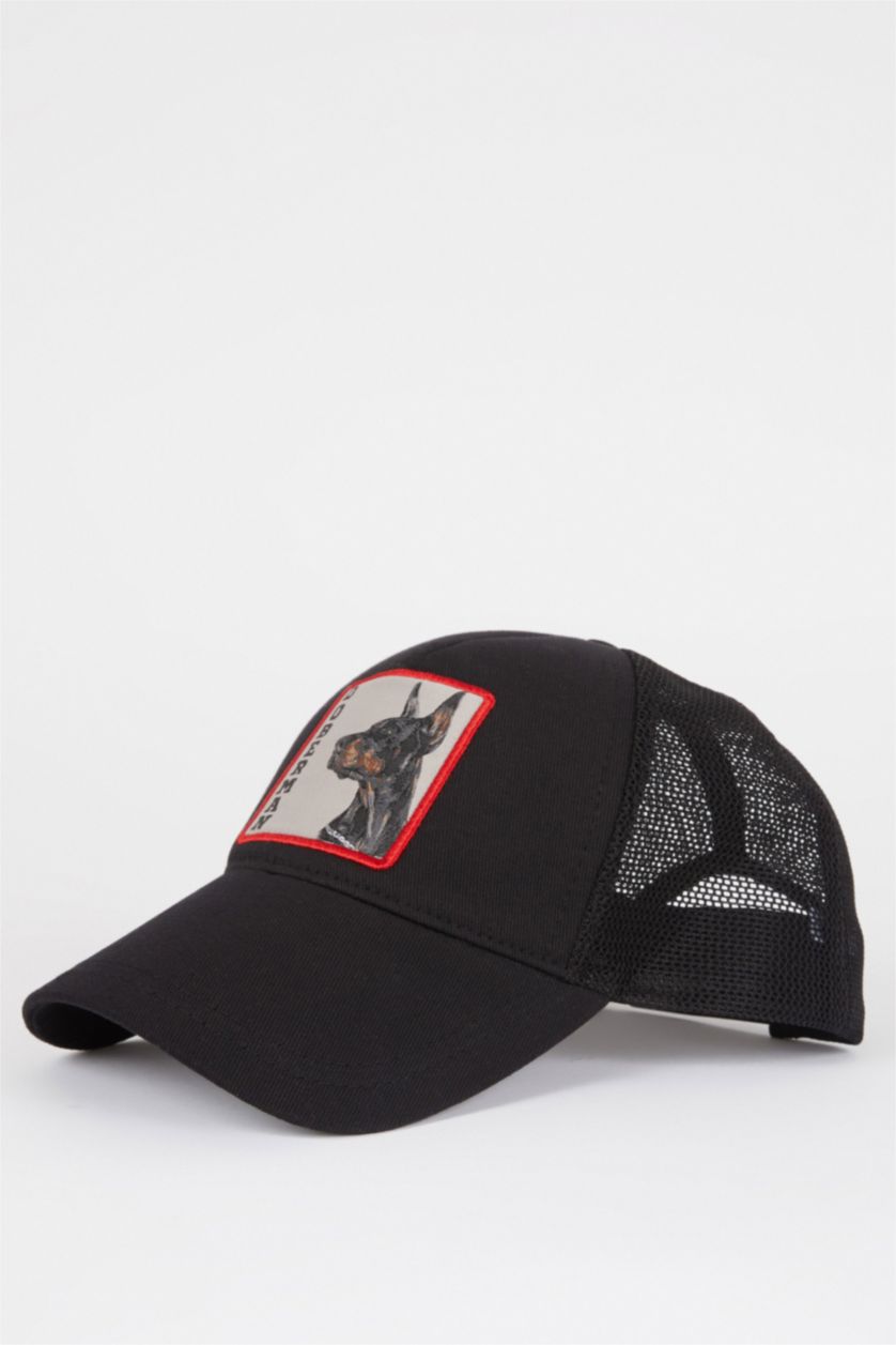 HOMME Noir Casquette de baseball brodée pour homme