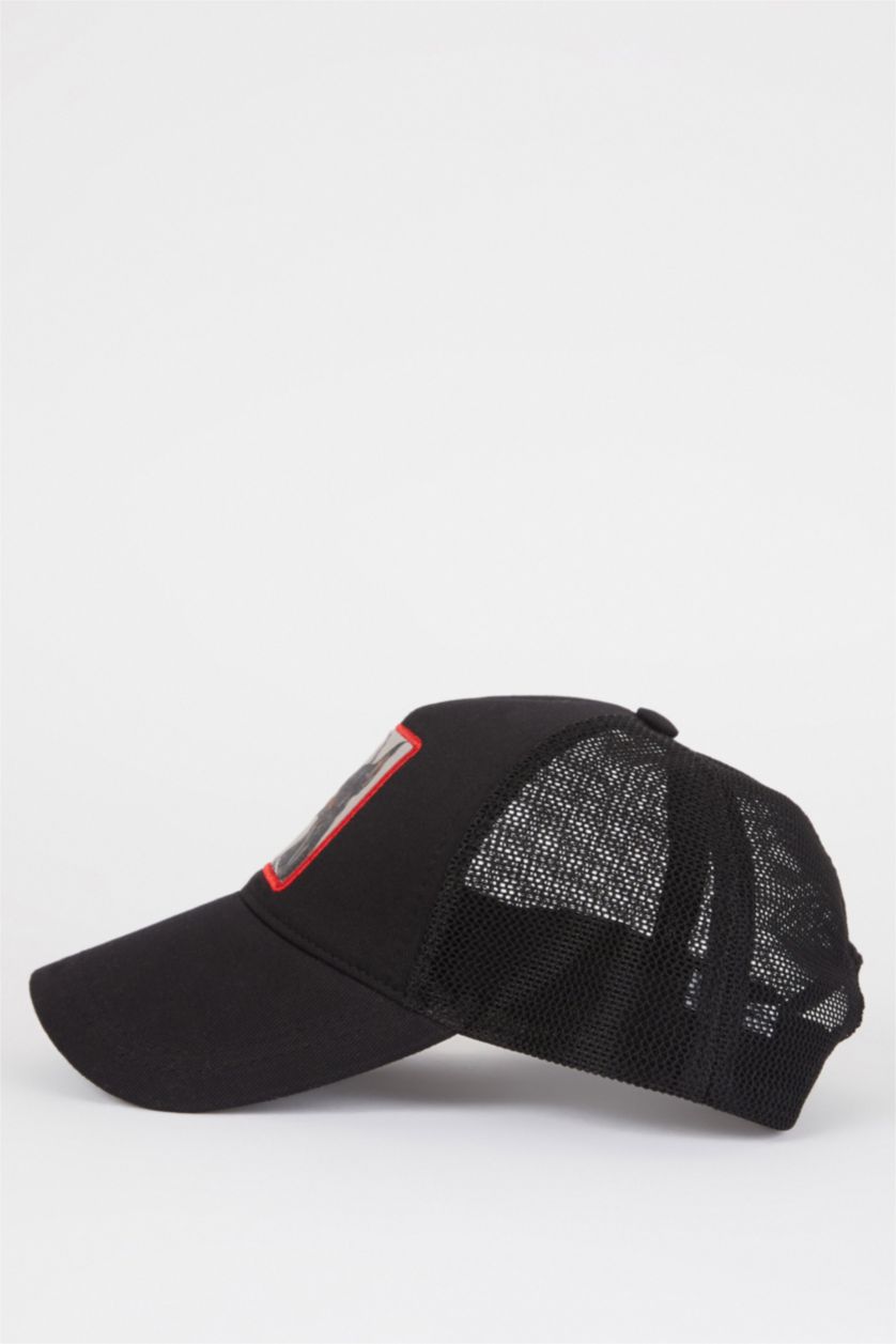 HOMME Noir Casquette de baseball brodée pour homme