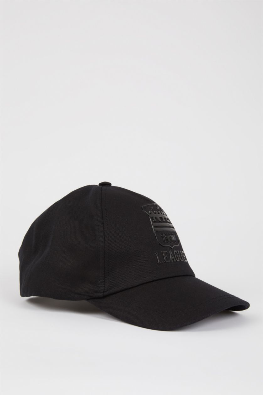 MAN Black Printed Baseball Cap
