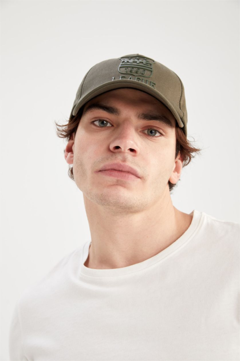 Erkek Haki Erkek Pamuklu Cap Şapka