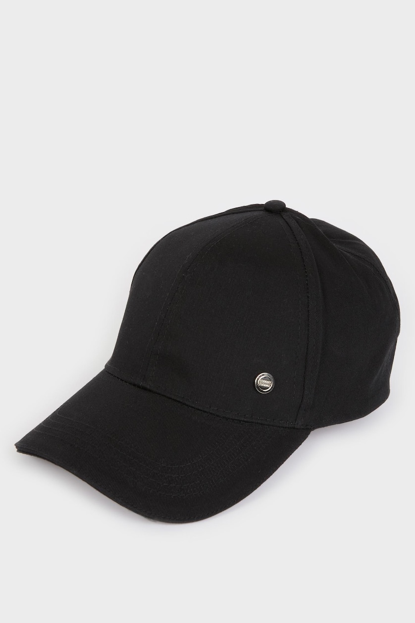 Erkek Siyah Erkek Pamuklu Cap Şapka
