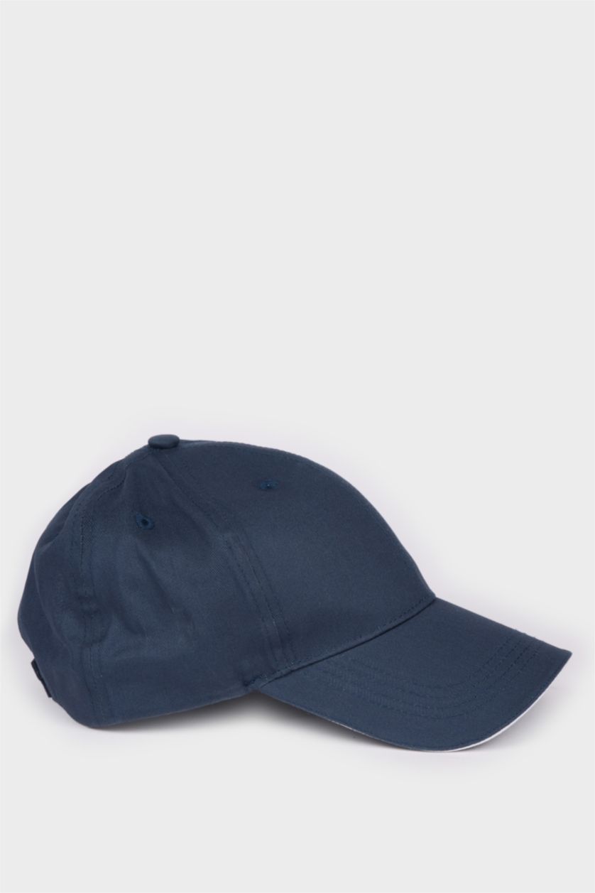 Erkek Mavi Erkek Pamuklu Cap Şapka