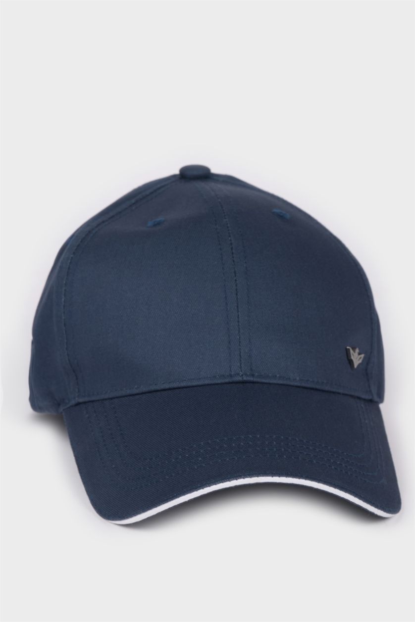 Erkek Mavi Erkek Pamuklu Cap Şapka