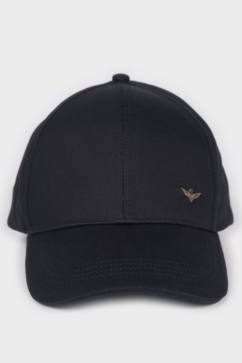 Erkek Siyah Erkek Pamuklu Cap Şapka