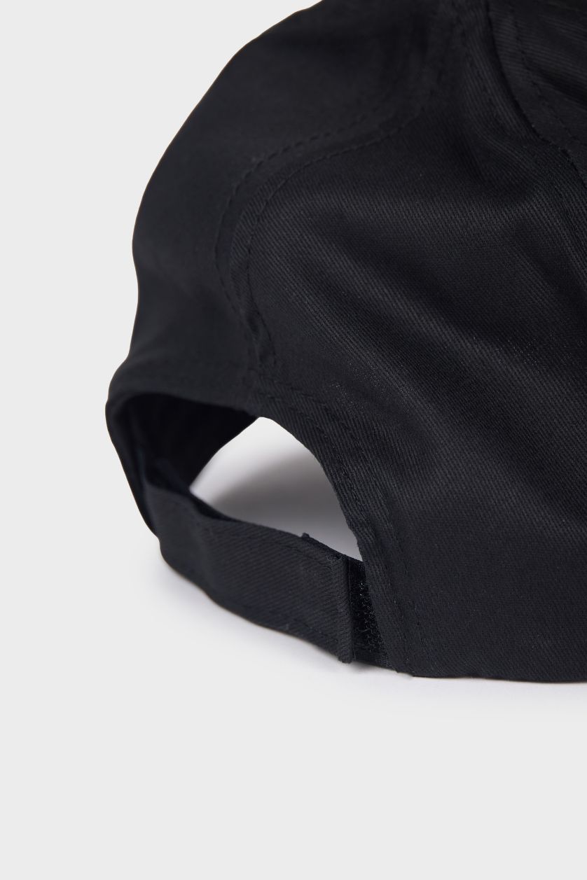 Erkek Siyah Erkek Pamuklu Cap Şapka