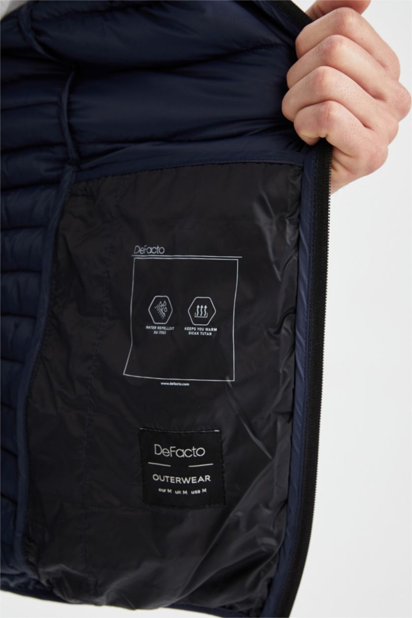 رجال كحلي Slim Fit Hooded