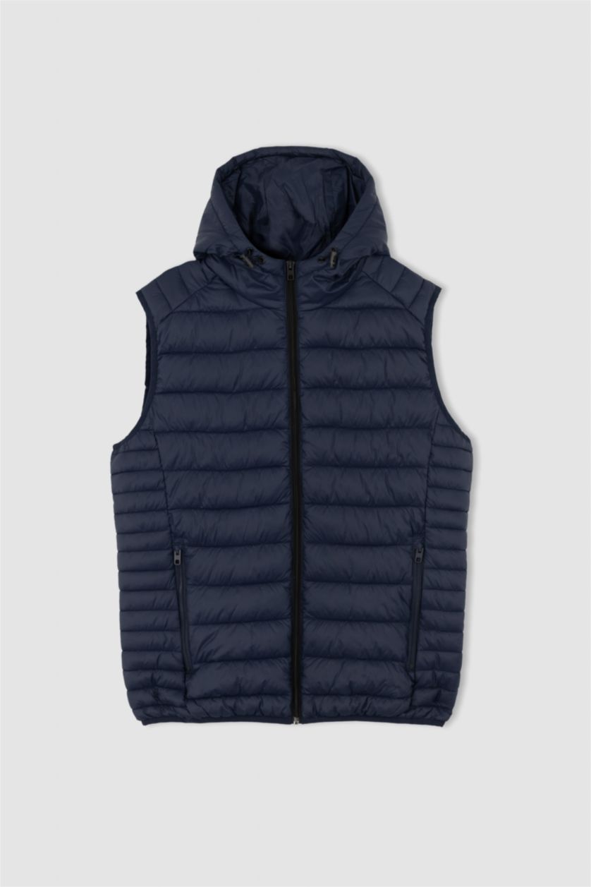 رجال كحلي Slim Fit Hooded