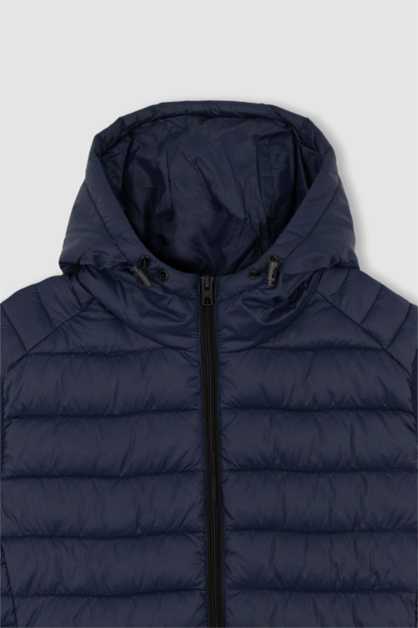 رجال كحلي Slim Fit Hooded