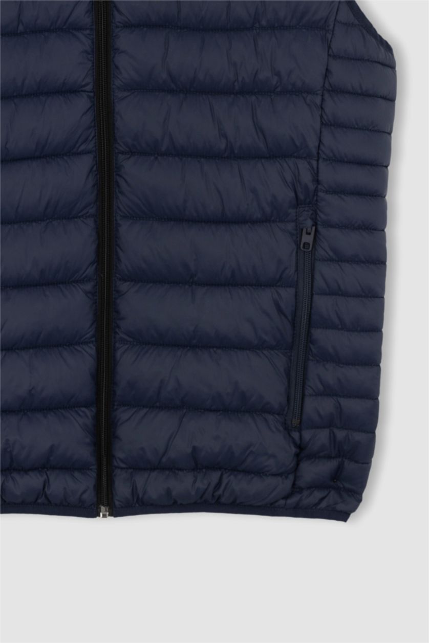 رجال كحلي Slim Fit Hooded