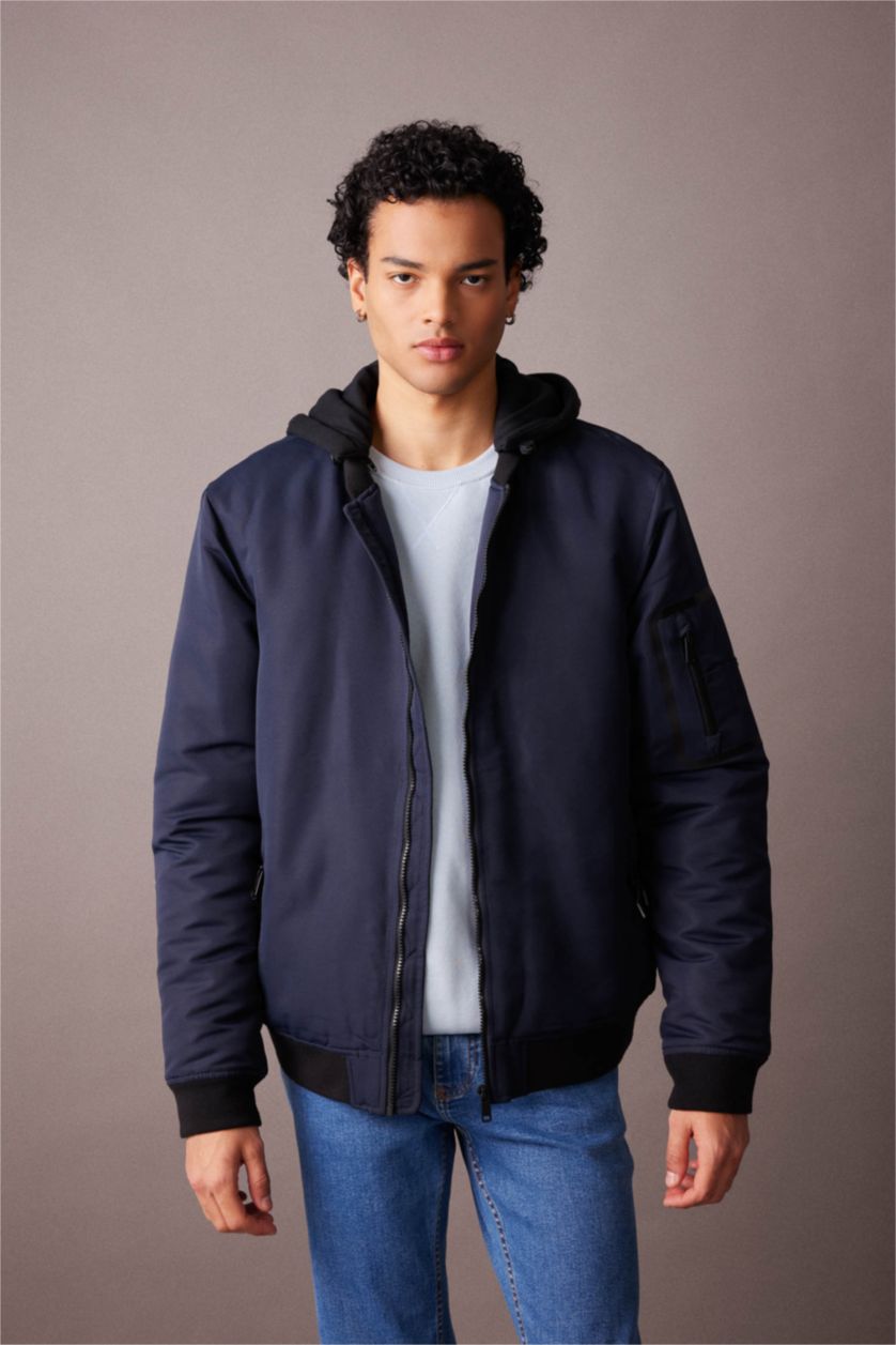 HOMME Marin Water Repellent Zipper Puffer Jacket