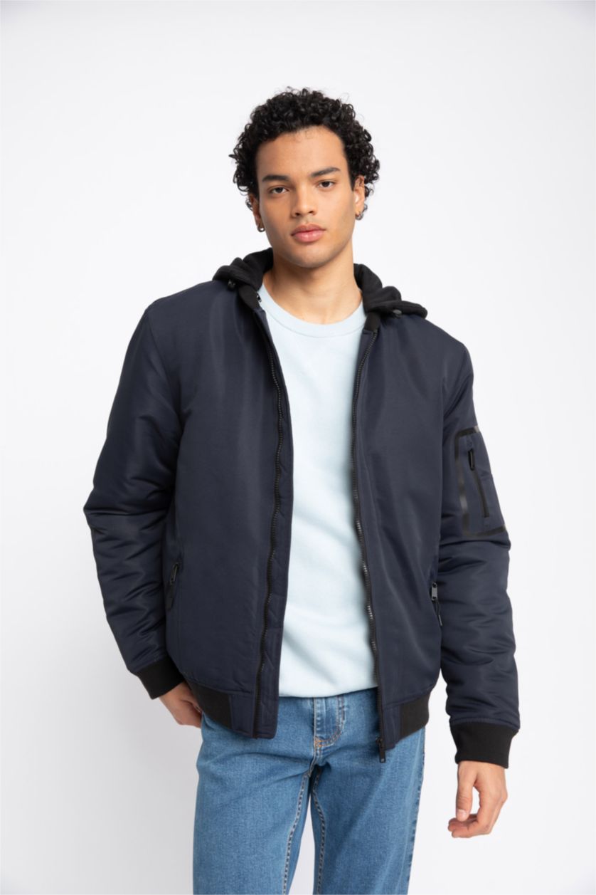 HOMME Marin Water Repellent Zipper Puffer Jacket