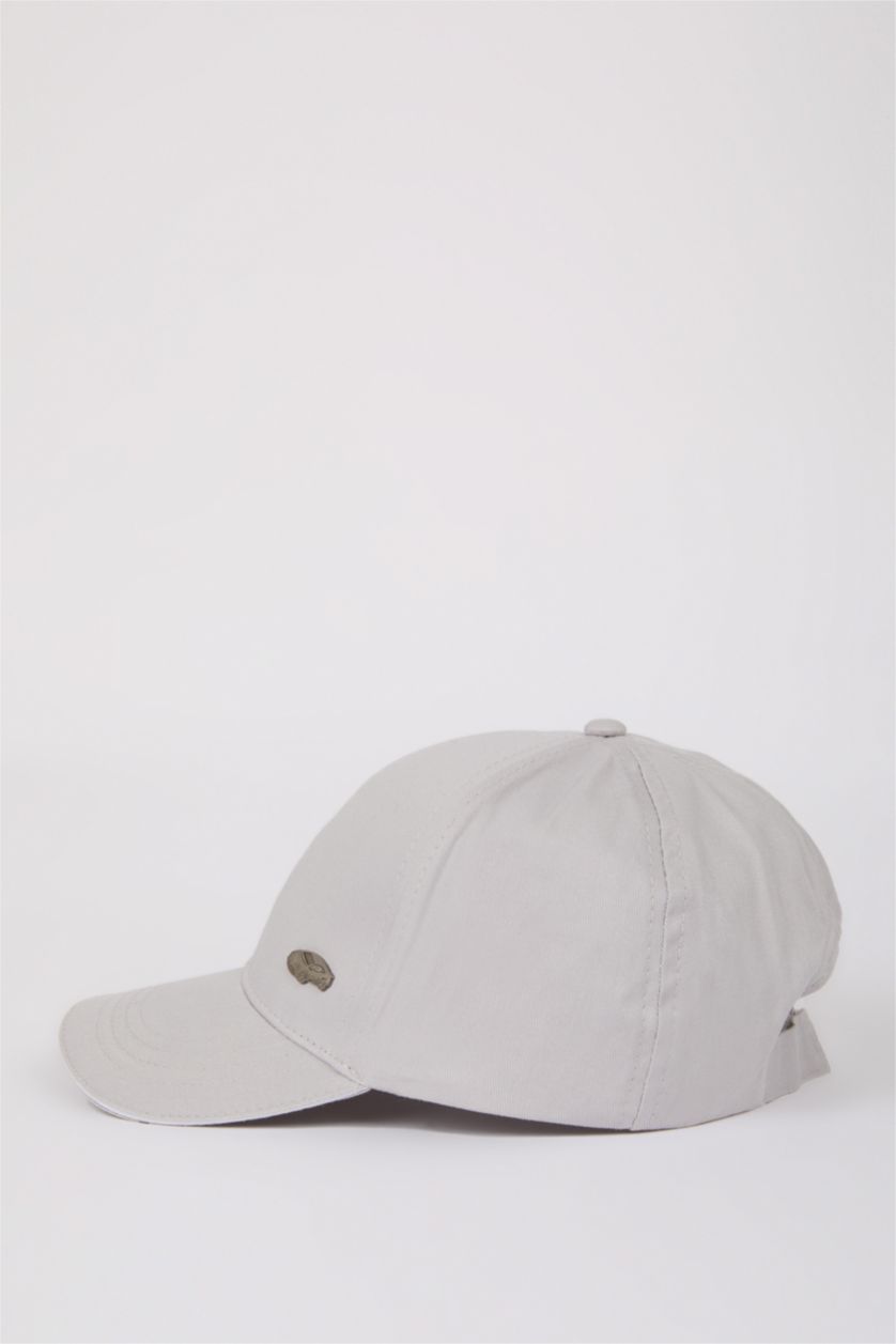 أولاد رمادي فاتح شفقة كاب بيسبول قطن ولادي