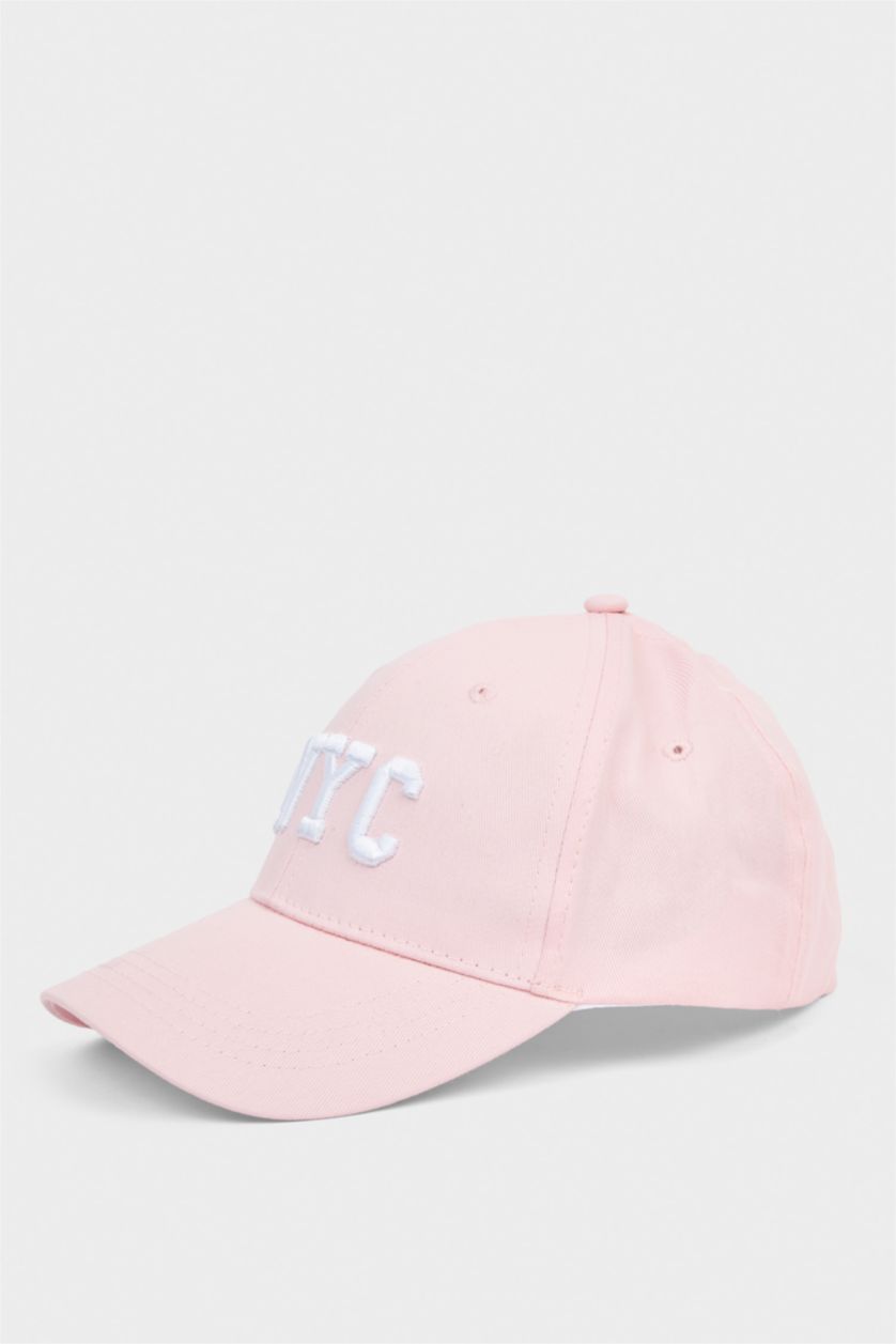 Woman Pink Woman Cotton Hat