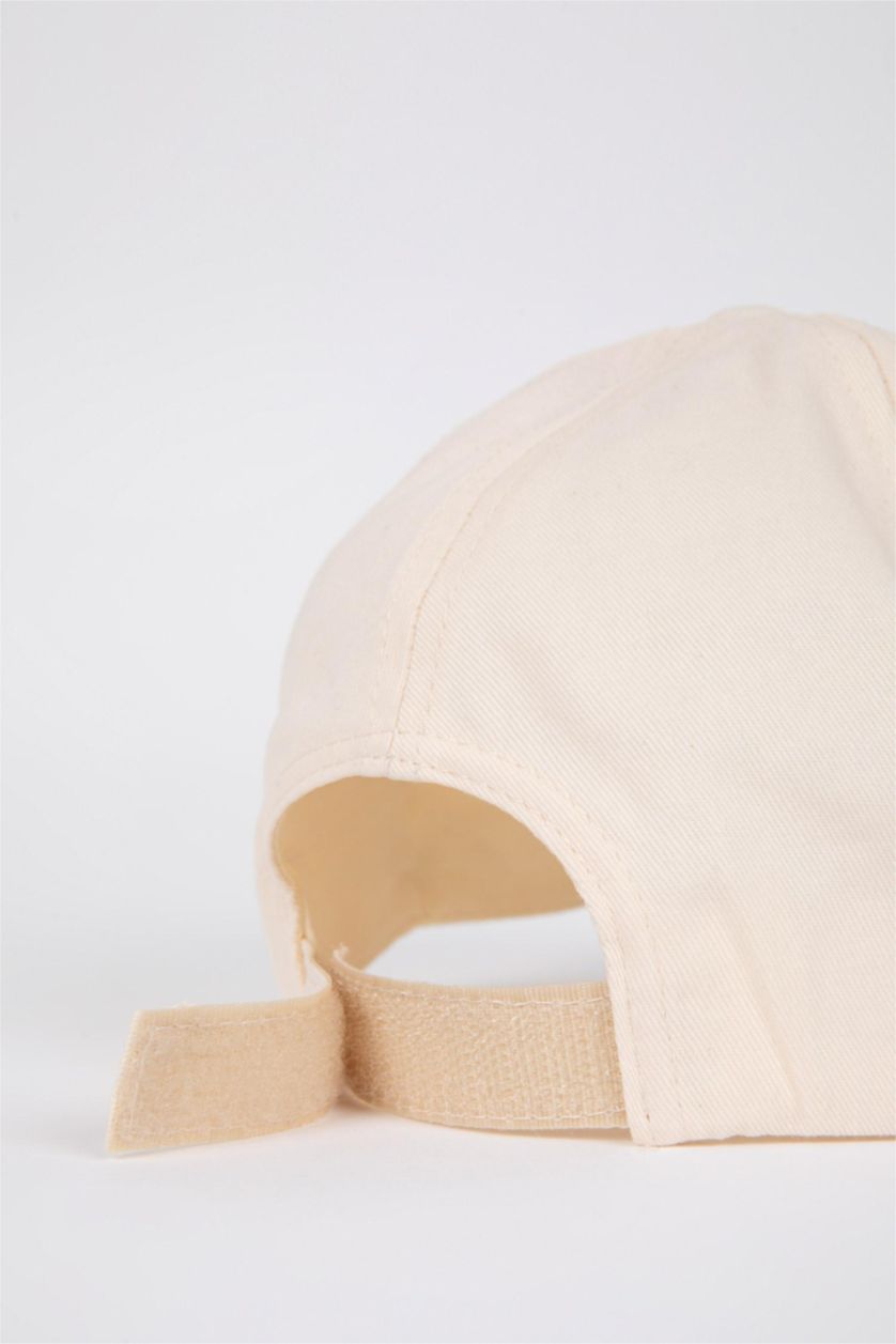 WOMAN Beige Women Defacto Fit Cotton Cap Hat