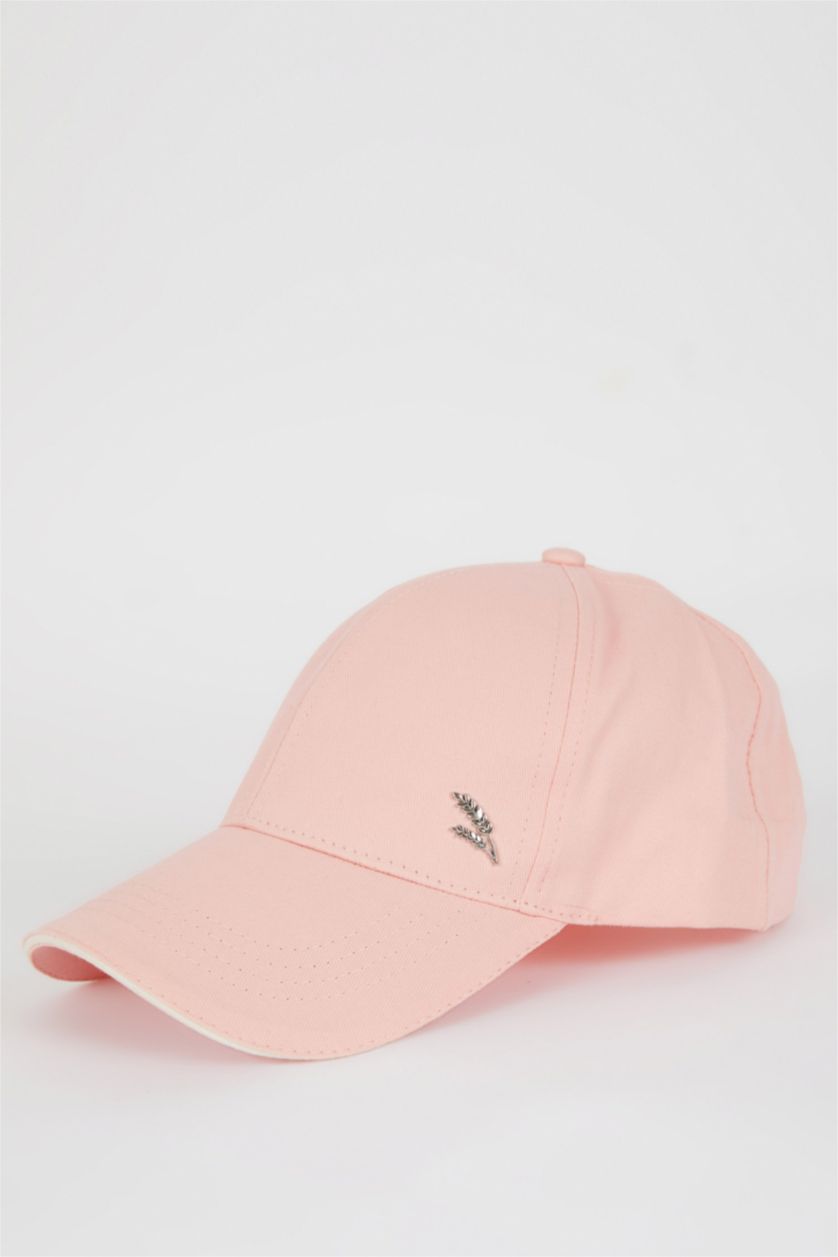 Kadın Pembe Kadın DeFactoFit Pamuklu Cap Şapka