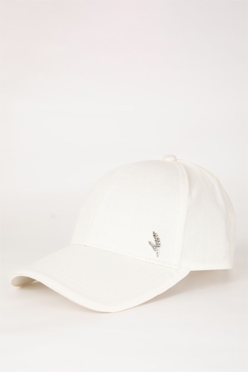 WOMAN Beige Woman Cotton Hat