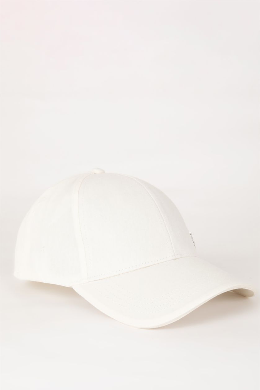 WOMAN Beige Woman Cotton Hat