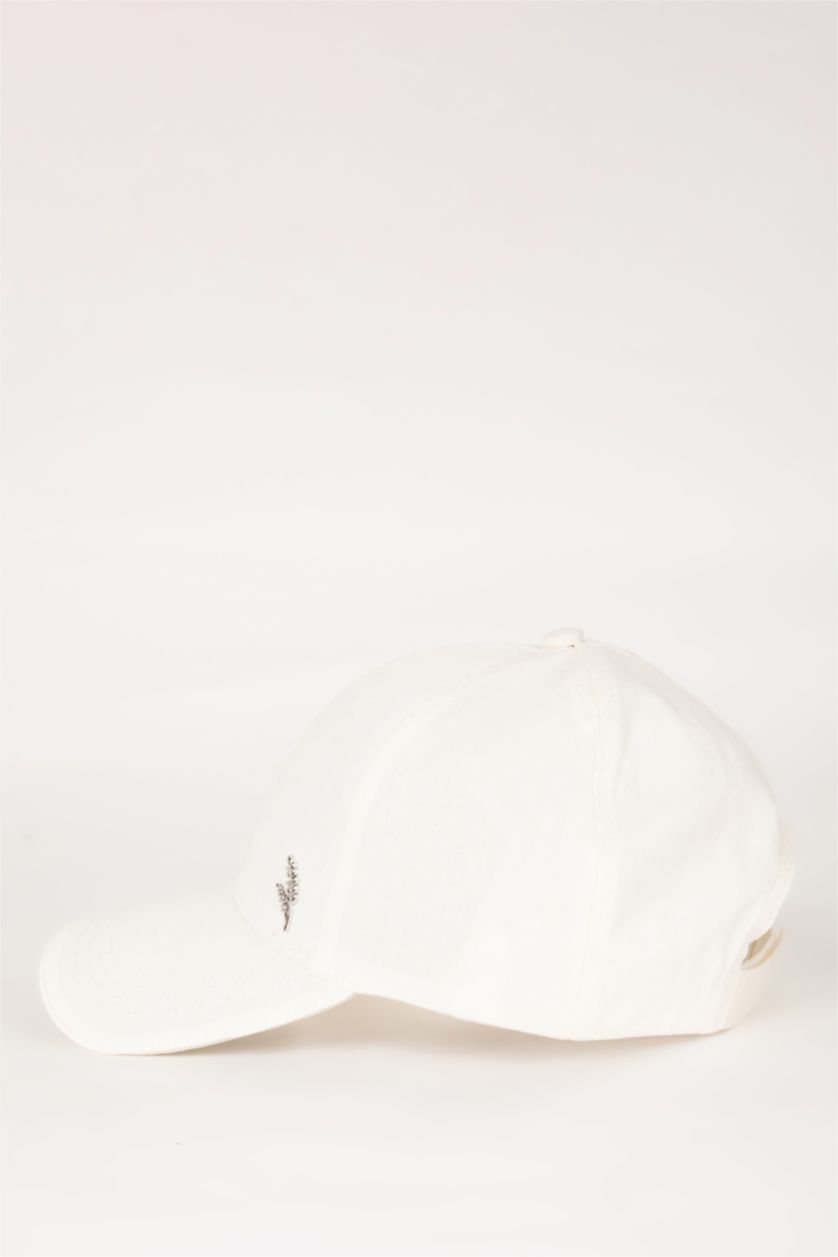 WOMAN Beige Woman Cotton Hat