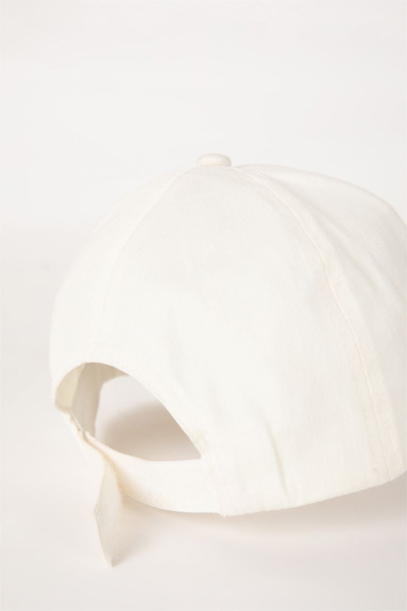 WOMAN Beige Woman Cotton Hat
