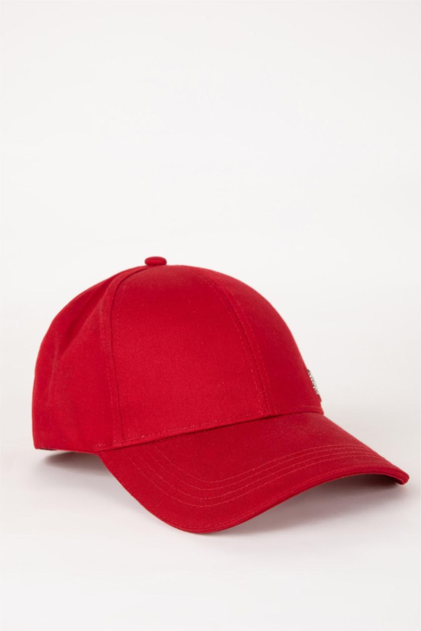 WOMAN Red Woman Cotton Cap Hat