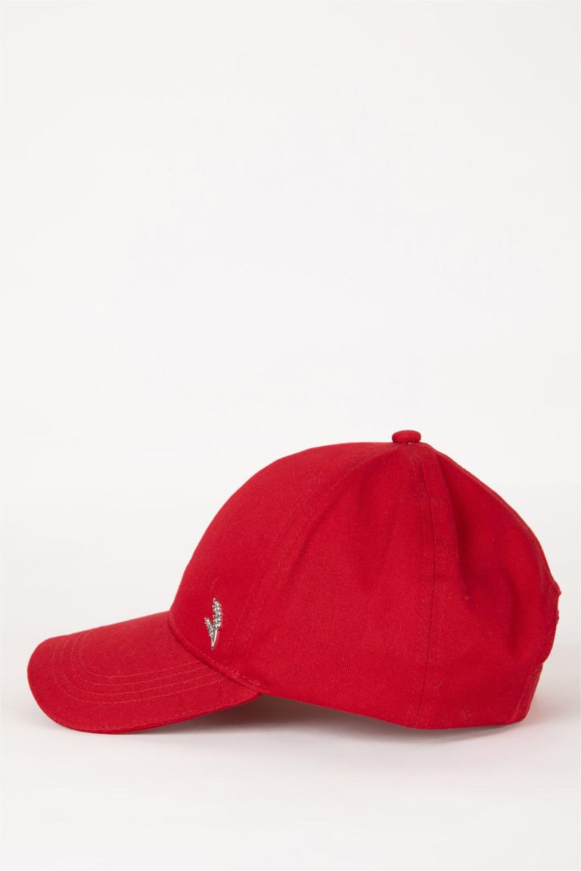 WOMAN Red Woman Cotton Cap Hat