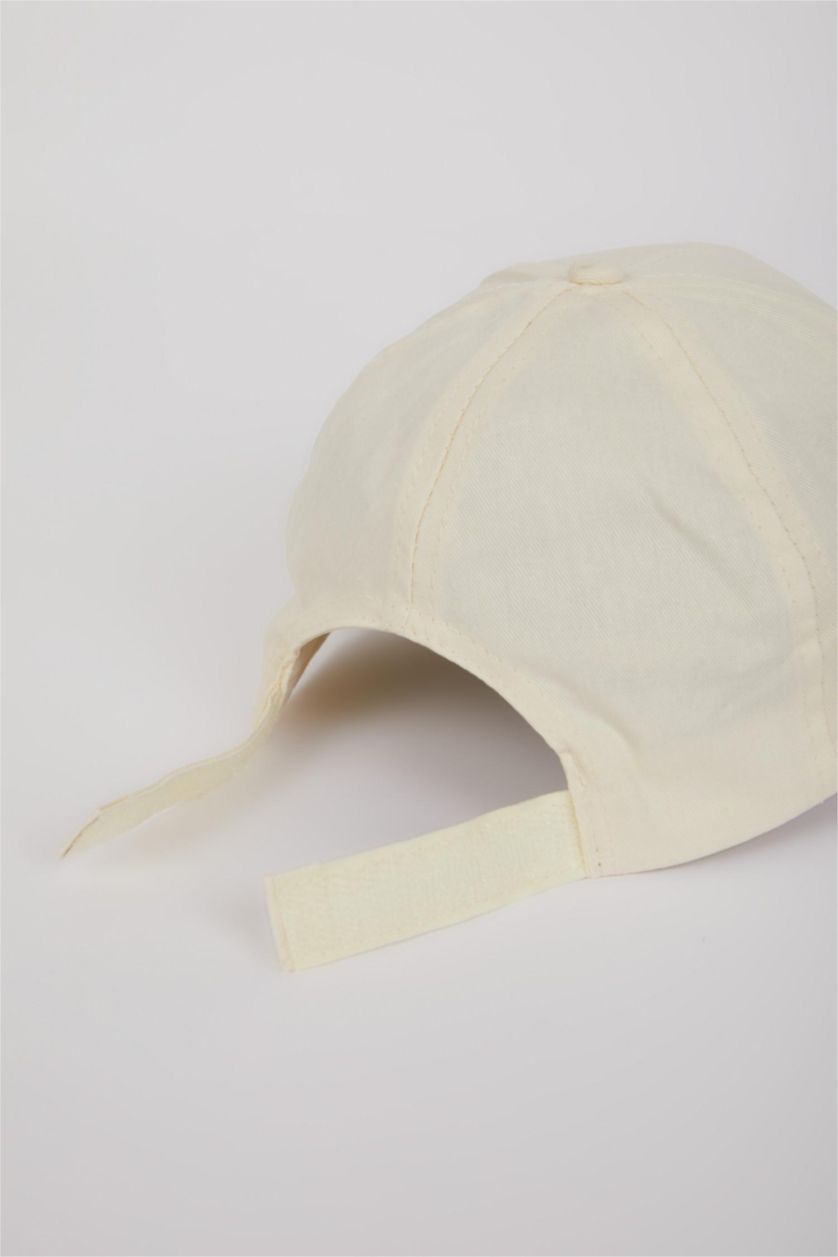 Kadın Bej Kadın Pamuklu Cap Şapka