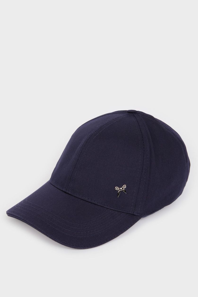 Kadın Lacivert Kadın Pamuklu Cap Şapka