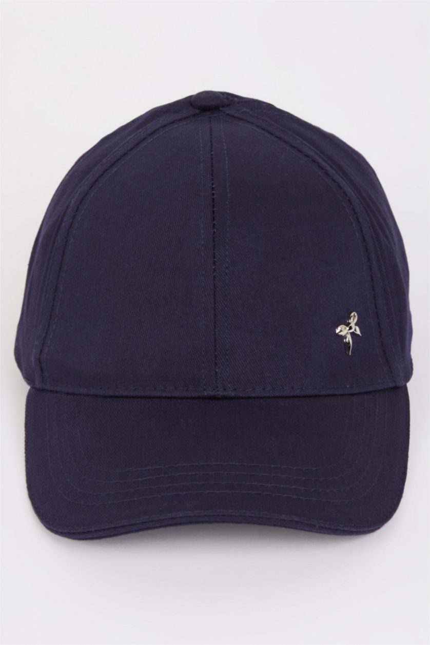 Kadın Lacivert Kadın Pamuklu Cap Şapka