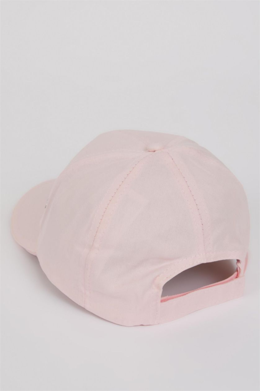 Kadın Pembe Kadın Pamuklu Cap Şapka