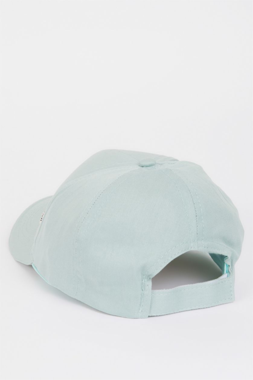 Kadın Deniz Mavisi Kadın Pamuklu Cap Şapka