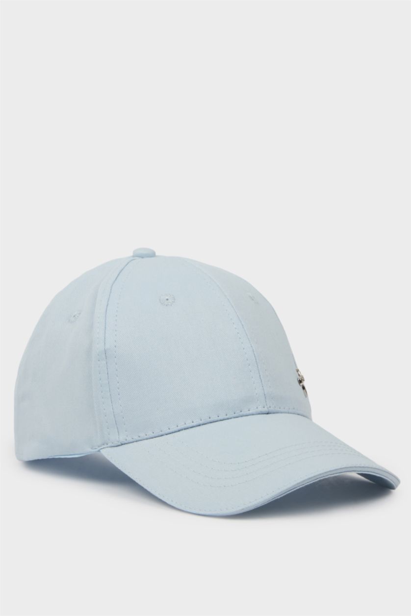 Kadın Mavi Kadın Pamuklu Cap Şapka