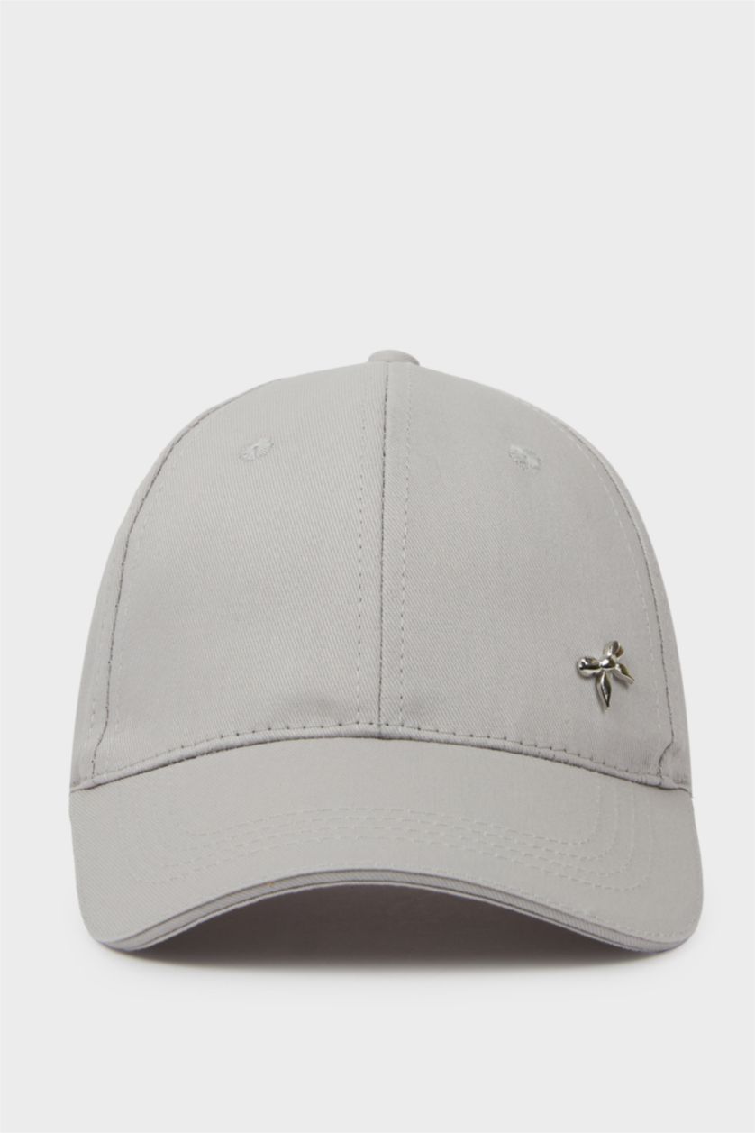 WOMAN Grey Woman Cotton Cap