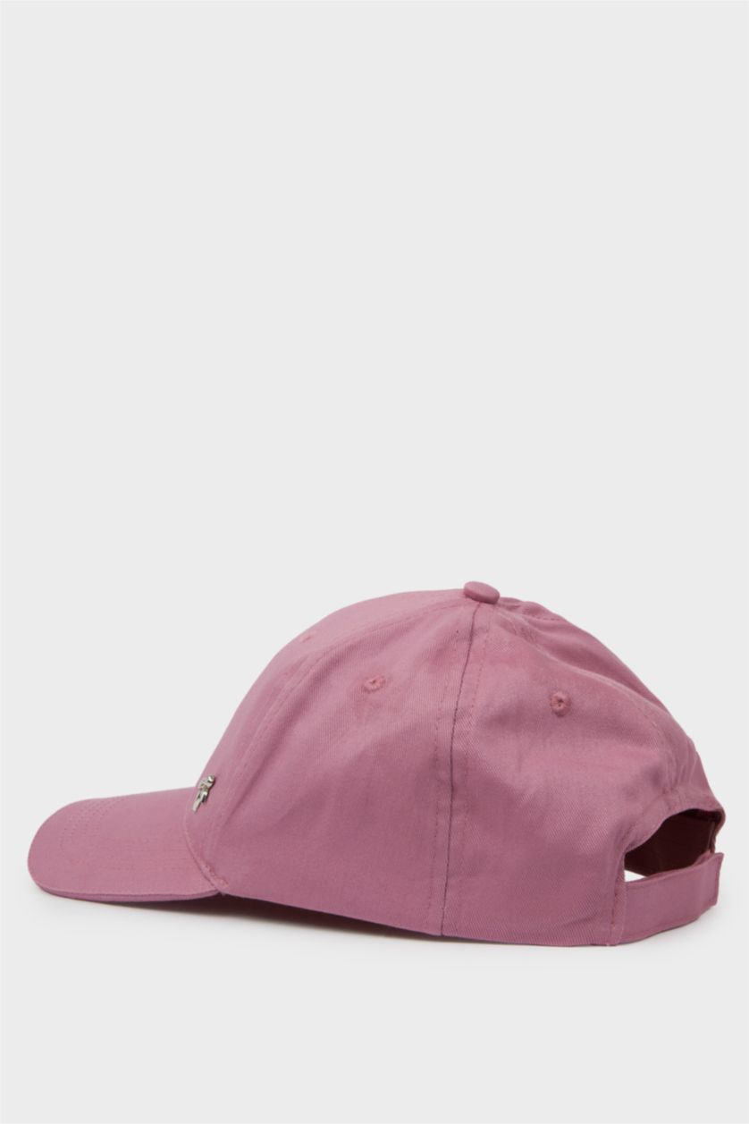 Kadın Koyu Pembe Kadın Pamuklu Cap Şapka