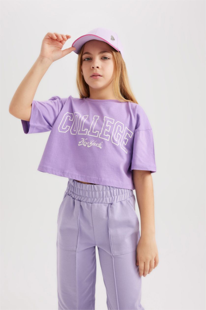 GIRLS & TEENS Purple Girl Cotton Hat