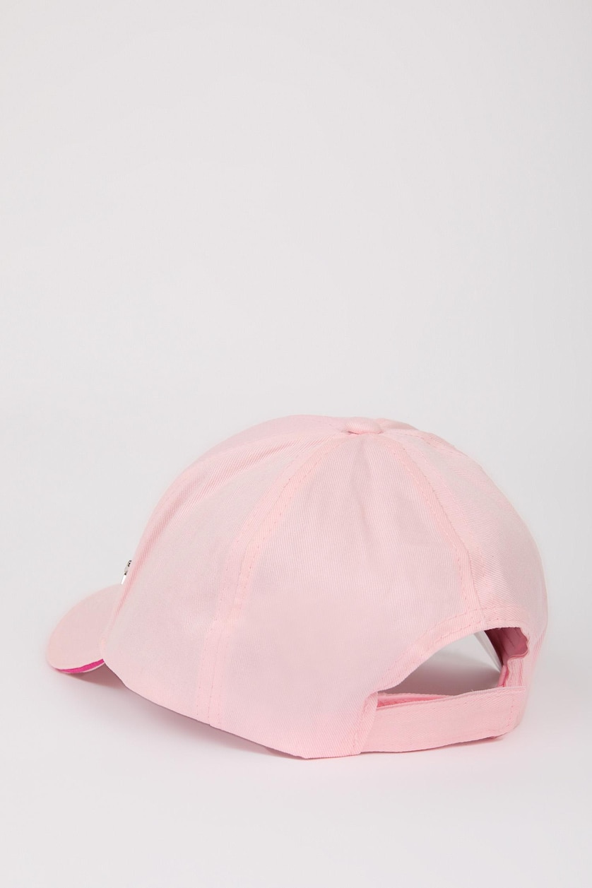 Kız Çocuk - Genç Kız Pembe Pamuklu Cap Şapka Kız Çocuk