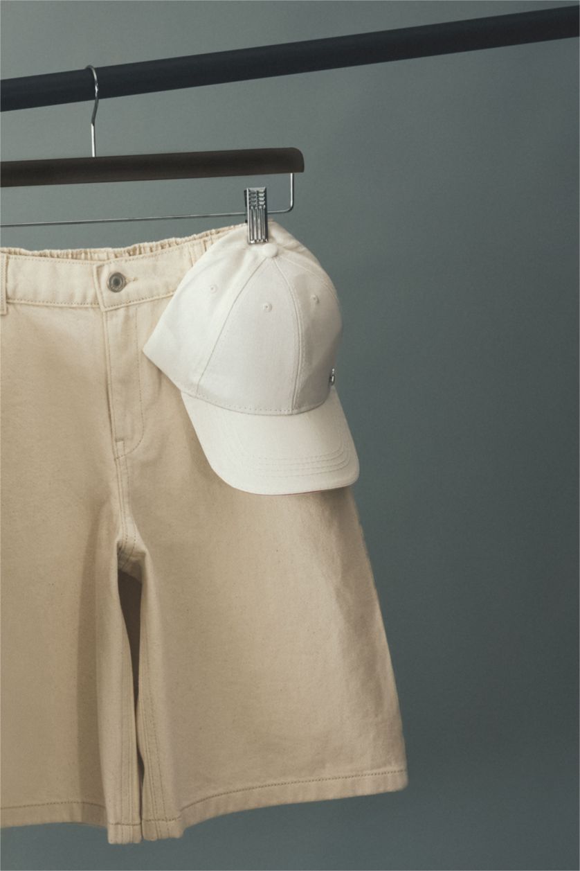 GIRLS & TEENS Beige Girl Cotton Cap