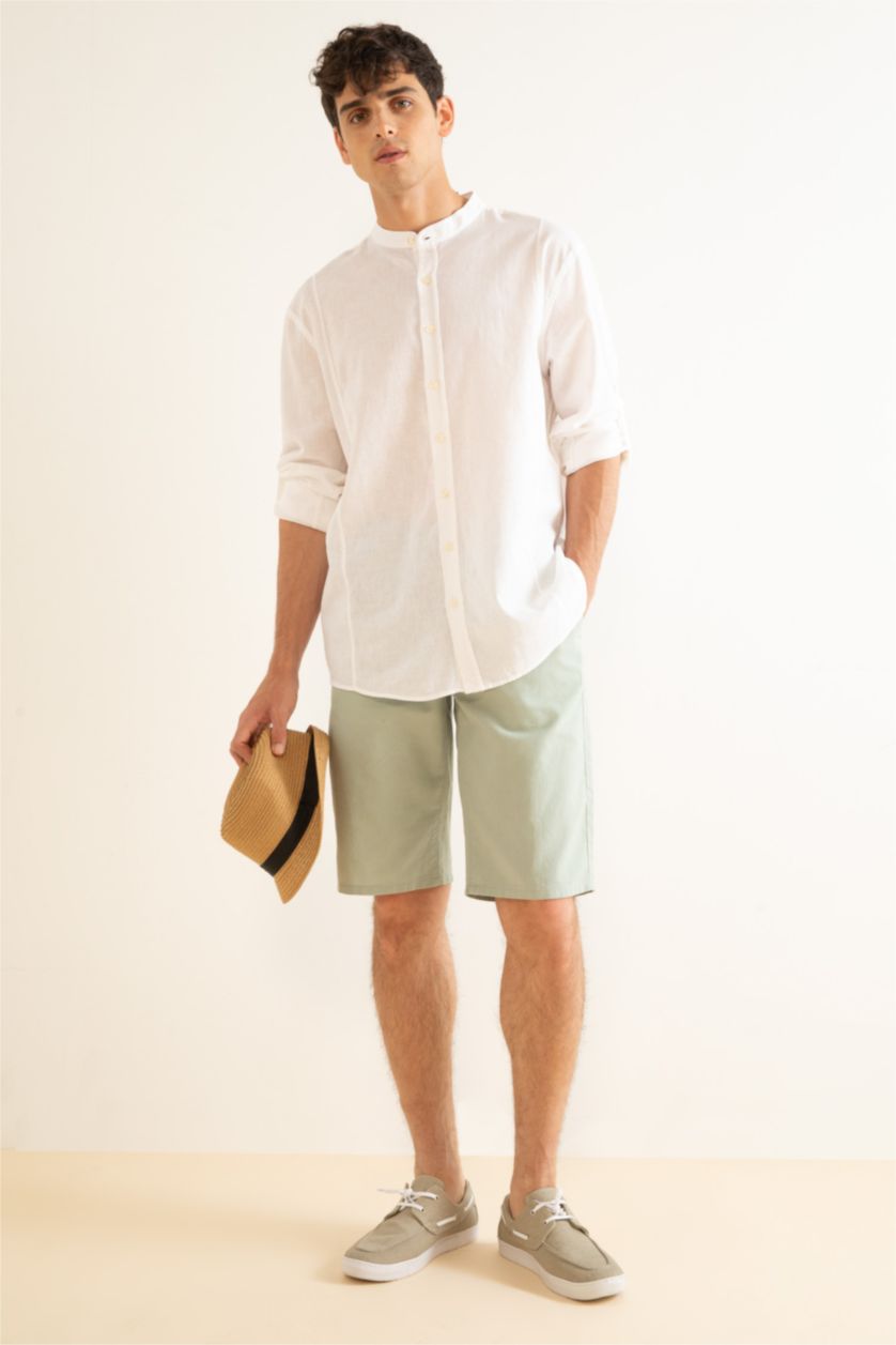 MAN White Modern Fit Long Sleeve Shirt