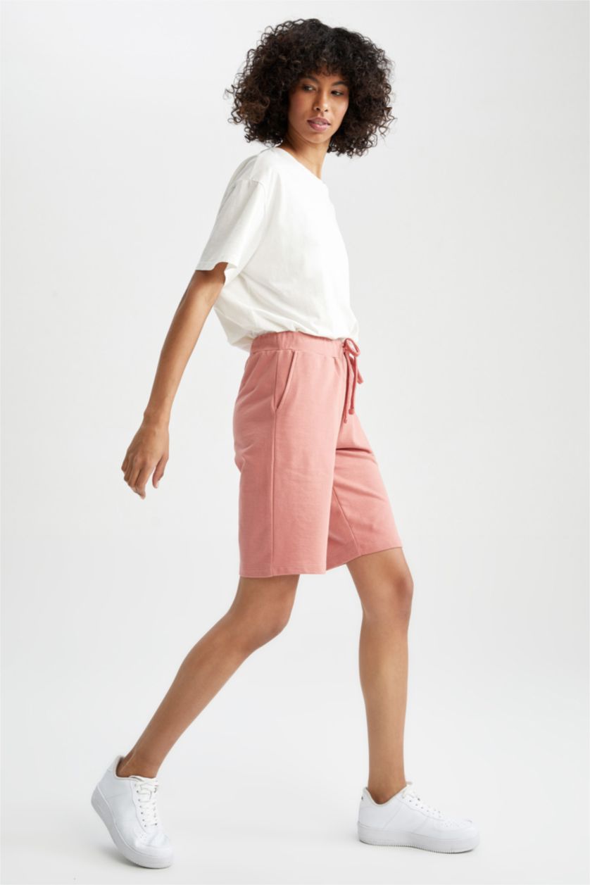 WOMAN Rose Regular Fit Cotton Bermuda