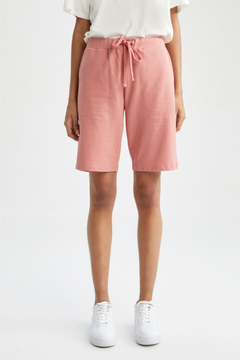 WOMAN Rose Regular Fit Cotton Bermuda