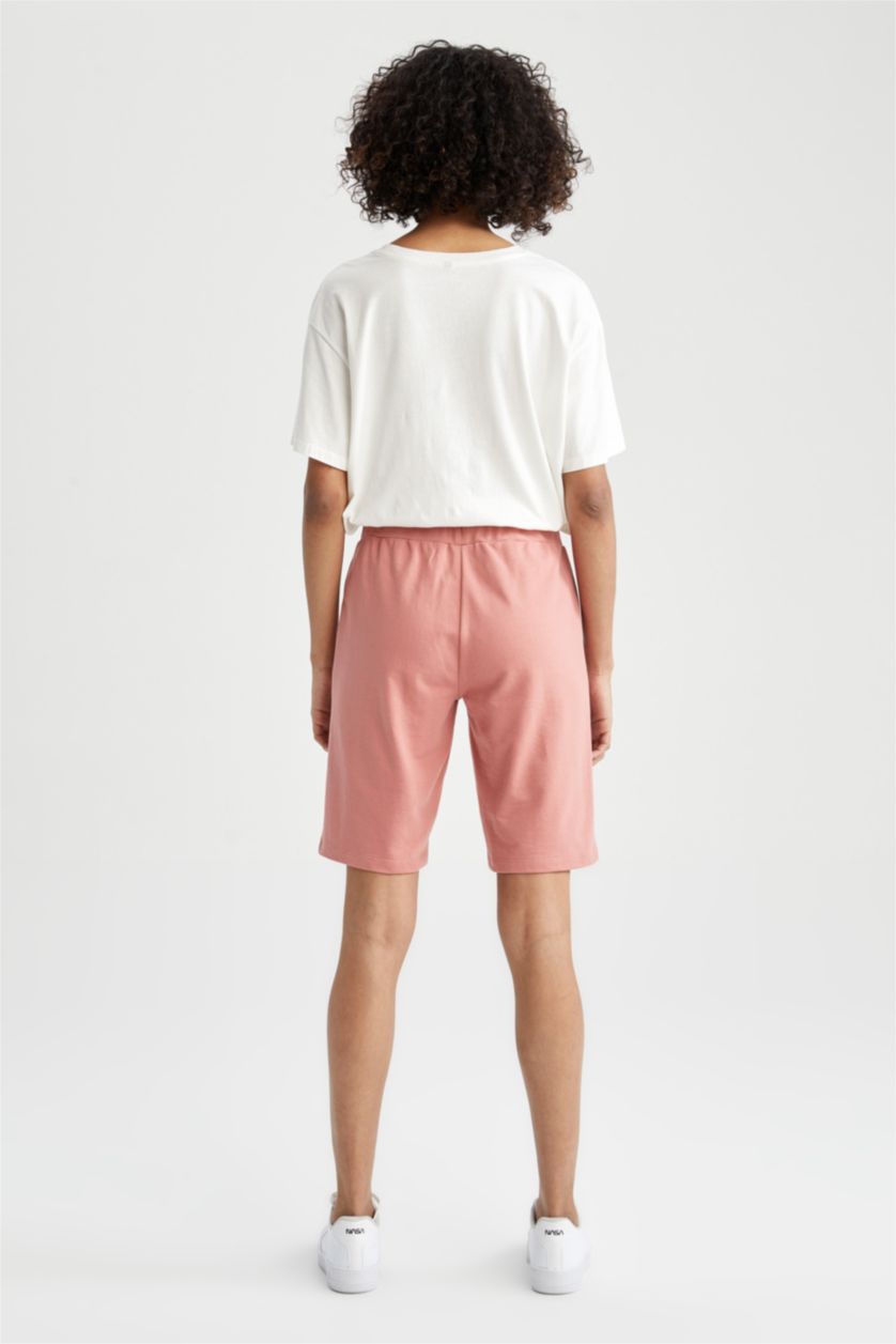 WOMAN Rose Regular Fit Cotton Bermuda