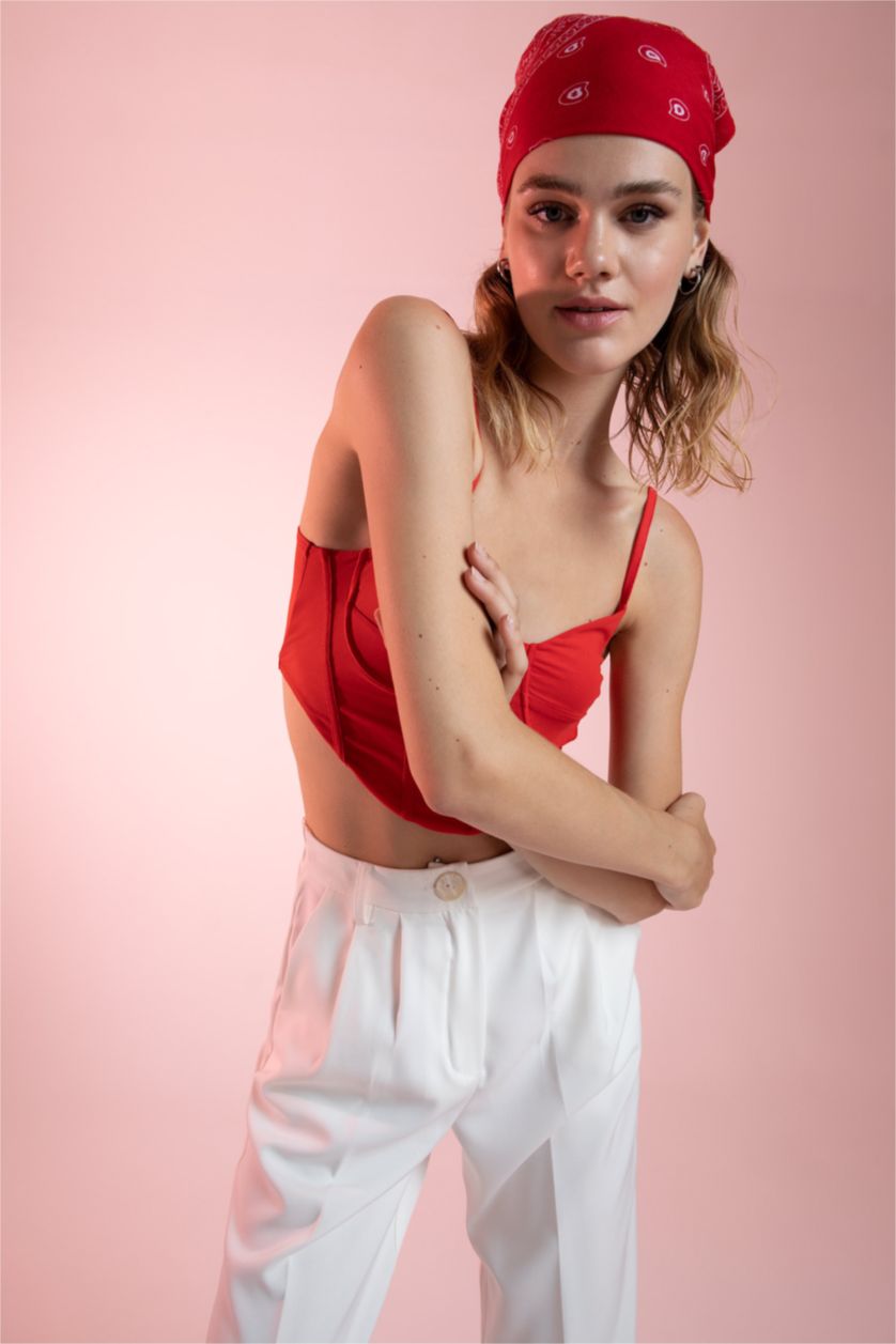 WOMAN Red شال قطن