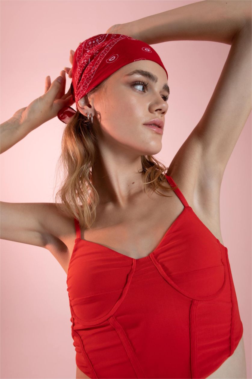 WOMAN Red شال قطن