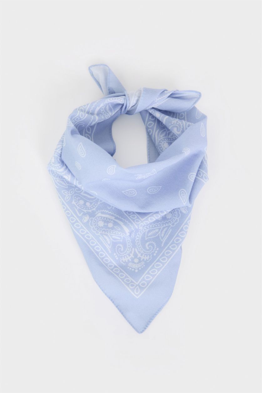 Woman Indigo Woman Printed Bandana