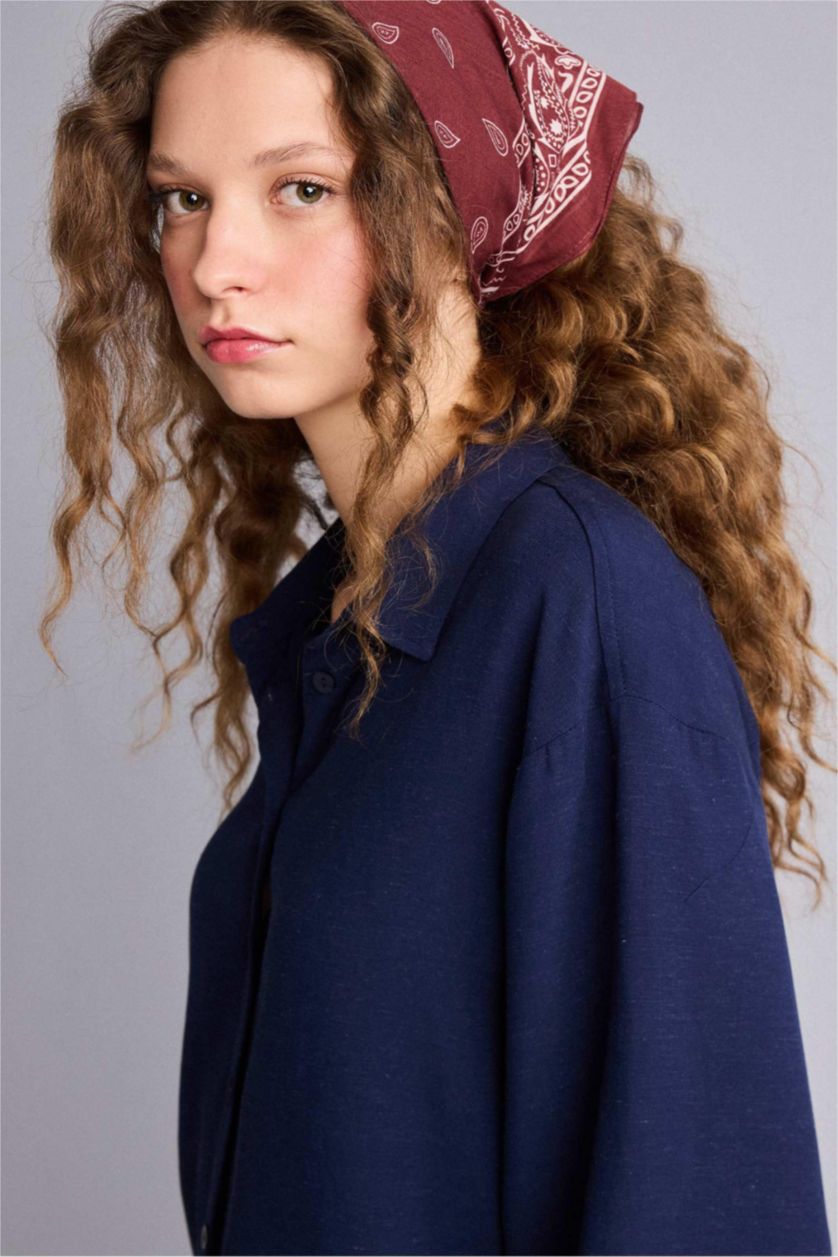 FEMME Bordeaux Foncé Bandana en coton imprimé unisexe