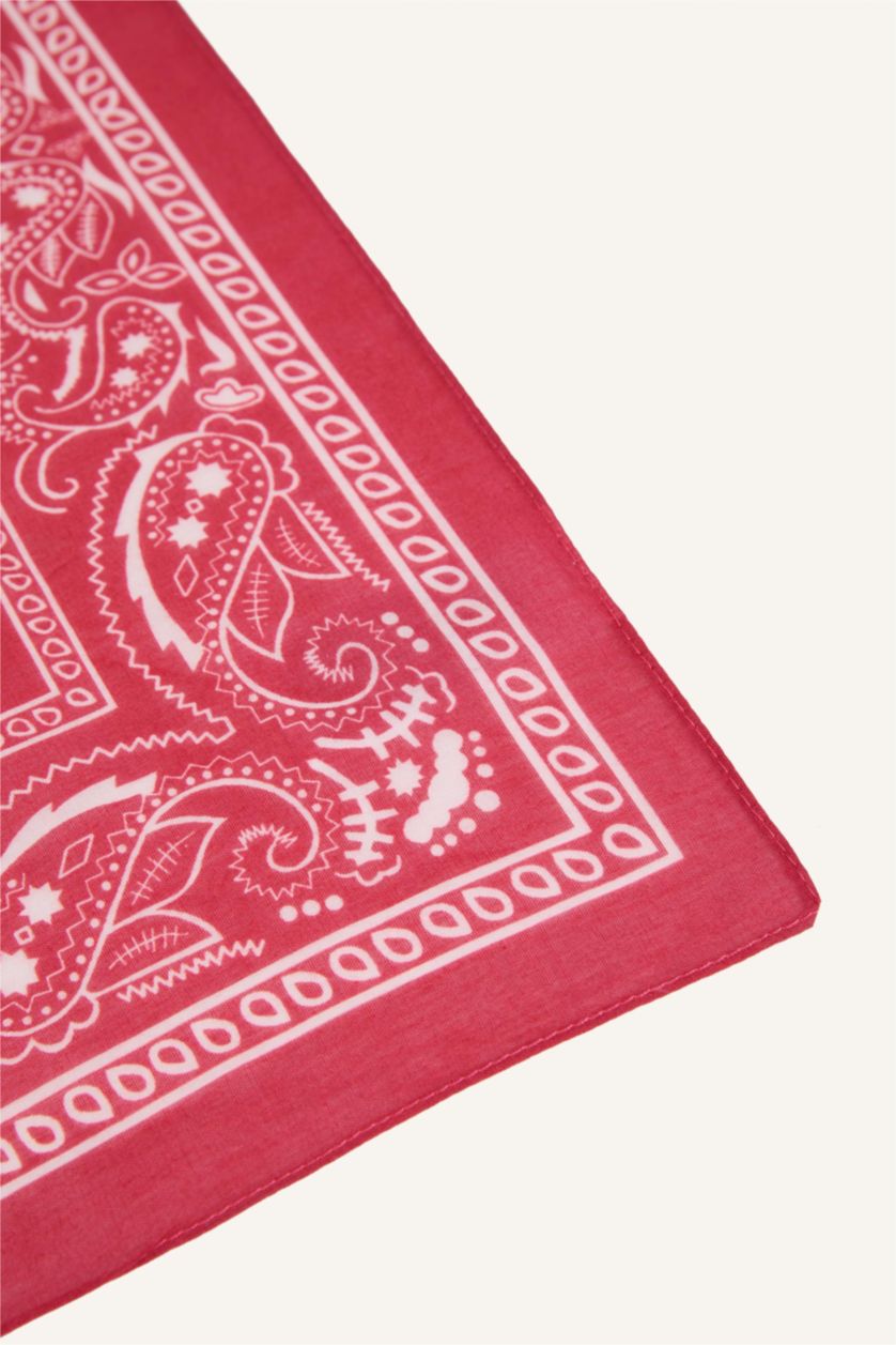 FEMME Rouge Bandana imprimé pour femme