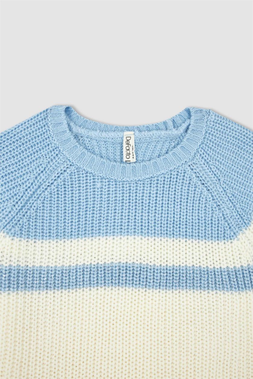 GIRLS & TEENS Light Pink Girl Regular Fit Crew Neck Pullover