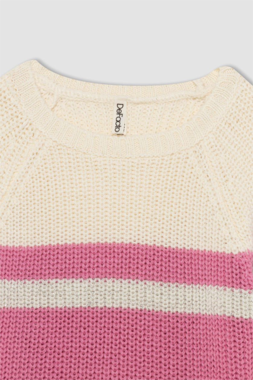 FILLES Jaune Pull Tricot Col rond Fille